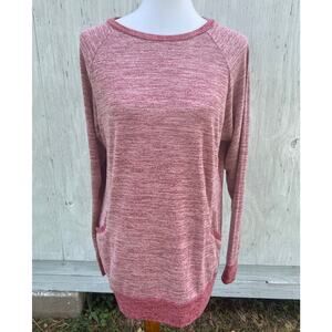 Gadewake Red Heather Knit Top Size Small Pre-Loved